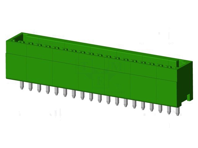 Connector: ontkoppelbare terminal strip; contact; mannelijk Connector: ontkoppelbare terminal strip; contact; mannelijk